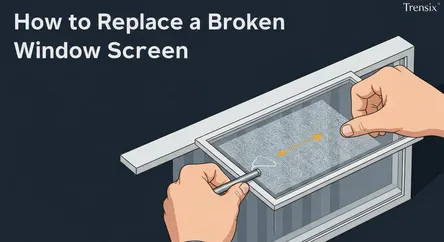 How to Replace a Broken Window Screen