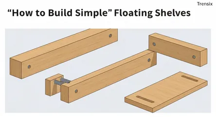How to Build Simple Floating Shelves