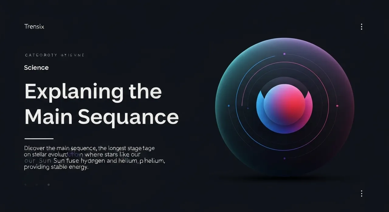 Explaining the Main Sequence