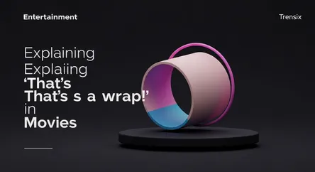 Explaining 'That's a wrap!' in Movies